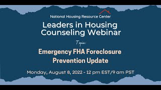 EMERGENCY  FHA Foreclosure Prevention Update [upl. by Marybelle]