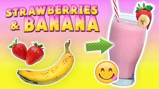 Strawberry Banana Smoothie Weight Loss Smoothie Recipe [upl. by Olympia467]