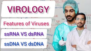 Basic Features of Viruses  ssdsDNA VS ssdsRNA microbiology virology virus [upl. by Gnay]