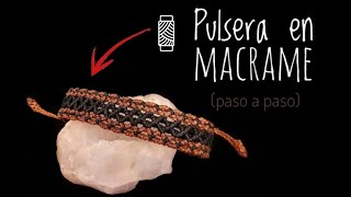 Tutorial pulsera en macrame con rombos de 12 hilos [upl. by Iain13]