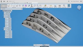 Fusion 360 tutorial Airfoil and rib from a drawing and cut in half [upl. by Maag]