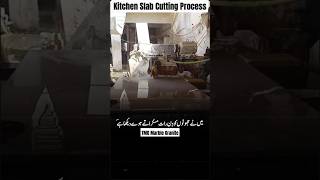 How Kitchen Top Slab Manufacturing marble youtubeshorts shorts [upl. by Tloc]