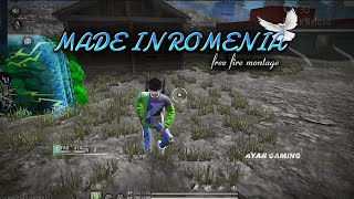 MADE IN ROMENIA SONG 🎵 SONG  FREE FIRE MONTAGE  FREE FIRE SONG  FREE FIRE STATUS 🎼 [upl. by Nahtanha]