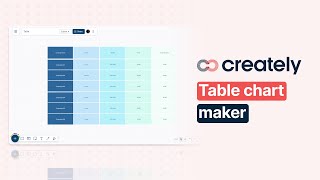 How to create a Table Chart with Creately [upl. by Andersen365]