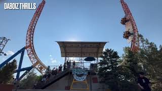 Halfpipe FULL CYCLE OFF RIDE FOOTAGE  Intamin First Gen Halfpipe From Elitch Gardens [upl. by Nyladnor]