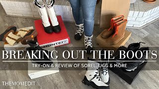 Breaking Out the Snowboots A Review of 7 Pairs from Sorel Ugg Hunter amp More [upl. by Ycrem]