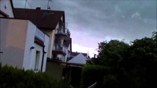 Unwetter KarlsruheGrötzingen am 20 Juni 2013 [upl. by Idrahs]