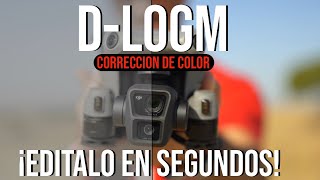 Perfil DLOGM DJI Mini 4 Pro  Air 3  Mavic 3  ¡EDITALO FÁCIL  Tutorial Corrección de Color [upl. by Peh]