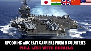 UPCOMING AIRCRAFT CARRIERS FROM 5 COUNTRIES [upl. by Tomkiel]