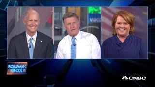 Heidi Heitkamp and Rick Scott debate Elizabeth Warrens wealth tax [upl. by Kassandra554]