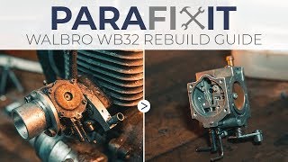 Walbro WB32 Carburettor Full Rebuild Guide [upl. by Lagas]