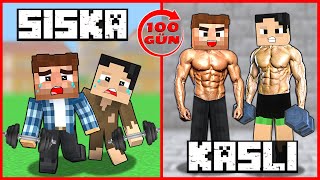 ALİ VE HASAN 100 GÜN BOYUNCA KAS YAPTI 💪😎  Minecraft [upl. by Hajed]