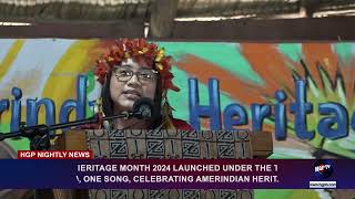 AMERINDIAN HERITAGE MONTH 2024 LAUNCHED UNDER THE THEME [upl. by Amabel]