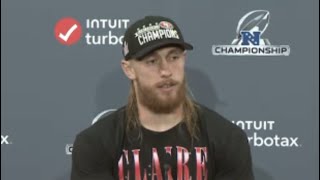 49ers George Kittle reacts to INSANE comeback win vs Lions amp going to Super Bowl [upl. by Brunella]