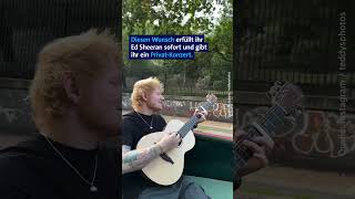 PrivatKonzert von Ed Sheeran bei der JoggingRunde 🎶🥹 edsheeran news bluenews [upl. by Alamat]