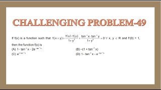 CHALLENGING PROHBLEM 49BASED ON FUNCTIONAL EQUATIONFIITJEE AITS2022 SOLUTION jeeadvanced [upl. by Ohce]