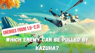 Which enemy can be liftedpulled by Kazuha 1025 [upl. by Hinch]