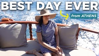 Island Hopping Day Trip to Agistri  Aegina  We had the BEST day in Athens  Vlog 3 [upl. by Whitaker]