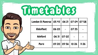 Questions with Timetables  Solving Timetable Questions [upl. by Hilliard363]