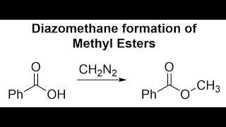 Diazomethane formation of Methyl Esters mechanism [upl. by Ailama]