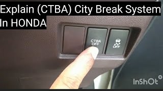 Honda City Break System CTBA Explain [upl. by Belva]