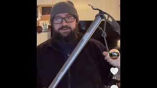 ice axe unboxing for REI review [upl. by Joane991]