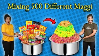 Mixing 500 Different Maggie  Shocking Experiment  Hungry Birds [upl. by Munster]