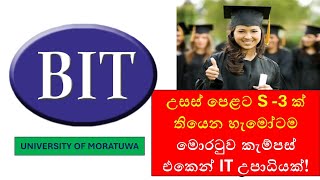 University of Moratuwa BIT Degree 20242025 Intake  How to Apply amp Eligibility Requirements [upl. by Abbub890]