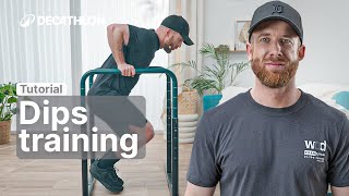 TUTORIAL  Cardio training at home Dips training session 🏋️‍♀️  Decathlon [upl. by Perceval]