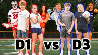 WHO’S THE BETTER ATHLETE D1 vs D3 DUOS [upl. by Deth909]