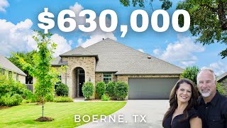 Tour a 630000 Beautiful Home in Ranches at Creekside in Boerne Texas [upl. by Irrabaj]