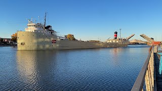 Alpena going through Main Street bridge on October 23 at 507 PM ￼ [upl. by Kleon]