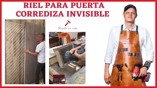 🎢🎢🎢Riel para puerta corrediza invisible 🎢🎢🎢 [upl. by Eivol]