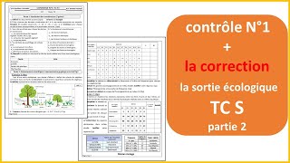 contrôle n°1 et la correction partie 2  la sortie écologique [upl. by Hammad]