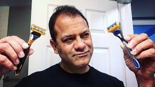 Gillette Fusion5 v Walgreens EASYFIT 5 Razor  Sunday Shave ep22 [upl. by Wolford]