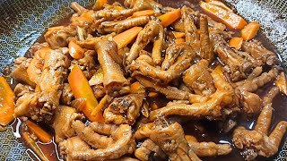 Easy to cook chicken feet  chicken Adidas recipe  napaka lambot at mayaman sa collagen  Foods [upl. by Bolt]