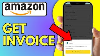 How To Get Invoice From Amazon App iPhone [upl. by Jordans]