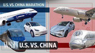 How the US and China Compete in Planes EVs Chips and More  WSJ US vs China [upl. by Beitch]