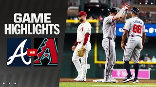 Braves vs Dbacks Game Highlights 7824  MLB Highlights [upl. by Ambert266]