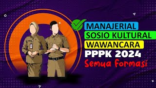 BAHAS MANAJERIAL PPPK 2024 SEMUA FORMASI pppk2024 pppk [upl. by Felicio]