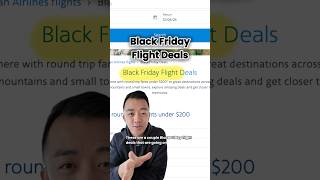 2024 Black Friday Flight Deals so far travel cheapflights [upl. by Oicnerolf]