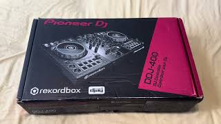 Unboxing the pioneer DDJ400 2 channel DJ controller for rekordbox black proaudio music [upl. by Neumark]