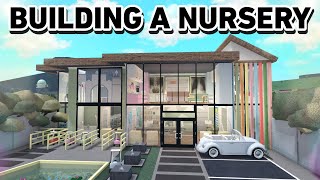 BUILDING A NURSERY WITH THE NEW BLOXBURG KIDS ITEMS [upl. by Hokanson]