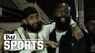 Nipsey Hussle Bros Down w James Harden Youre an LA Legend  TMZ Sports [upl. by Aprile]