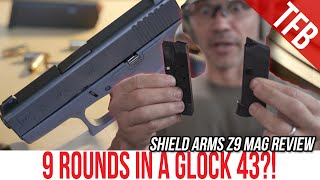 9 Rounds in a Glock 43 Shield Arms Z9 Magazine Review [upl. by Tahpos220]