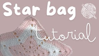 Crochet Star Bag tutorial  Step by step  Intermediate Pattern [upl. by Annasiul982]