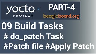 Yocto Tutorial  09 Yocto Build Tasks Part4  dopatch With Example [upl. by Mylor]