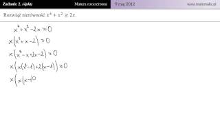 Matura rozszerzona z matematyki  9 maja 2012  zadanie 2 [upl. by Giff]