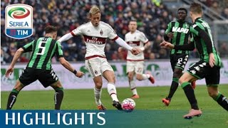 Sassuolo  Milan 20  Highlights  Matchday 28  Serie A TIM 201516 [upl. by Anitsud336]