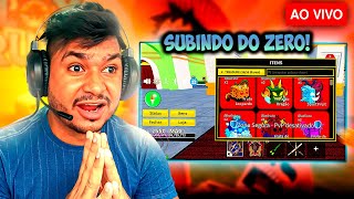 SUBINDO UMA CONTA DO ZERO NO BLOX FRUITS  TIO ROBLOX 🛑AO VIVO🛑 [upl. by Jemine88]